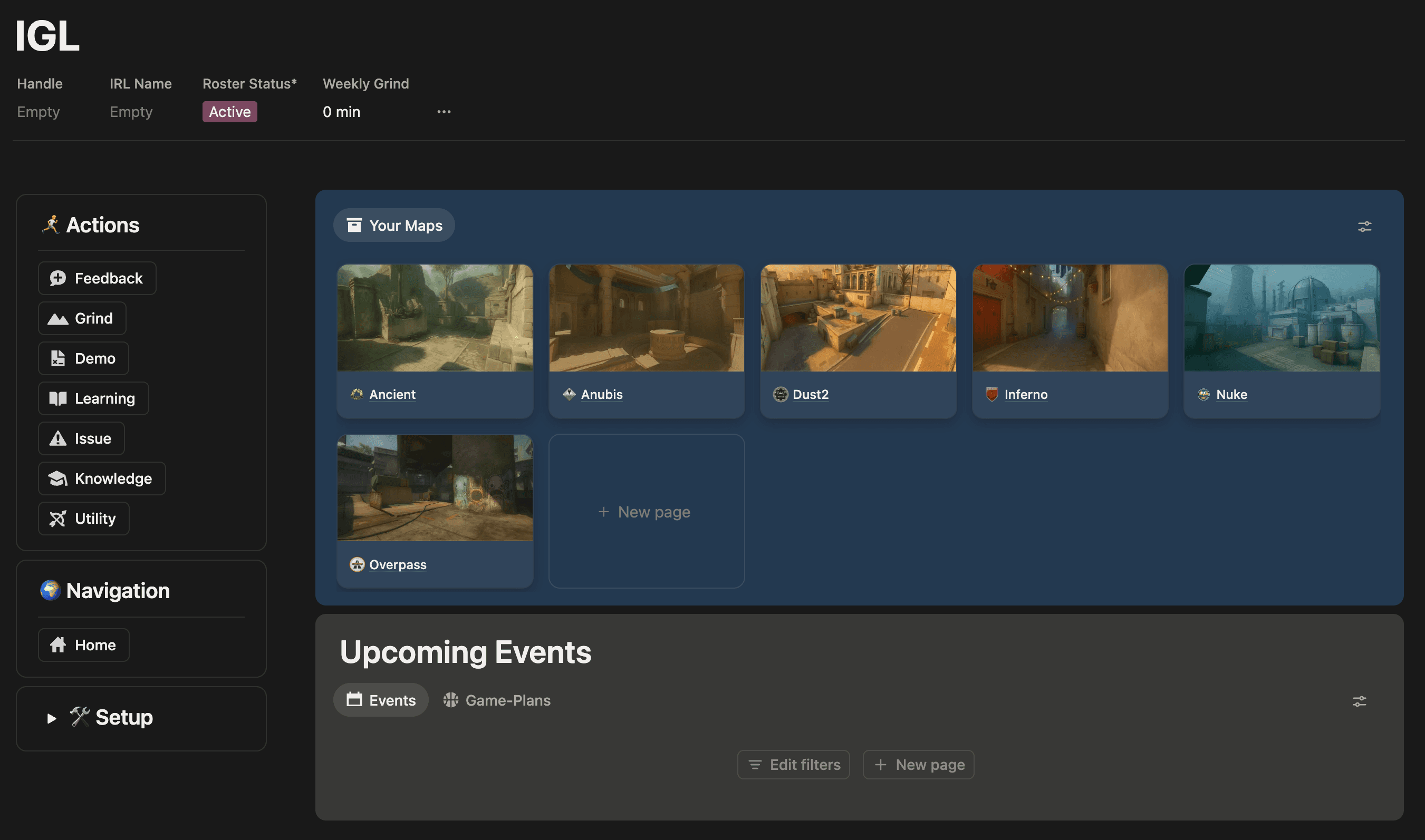 Notion Player Management